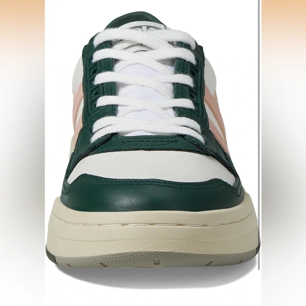 Gola Challenge CLB535 Women's White, Evergreen & Pearl Pink Sneakers Size 5 NEW